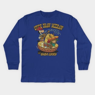 Quick Draw McGraw & Baba Looey Kids Long Sleeve T-Shirt